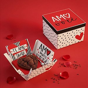 Caixa Surpresa Coração 200g Tanto Amor com Colher - 01 Unidades - Cromus -