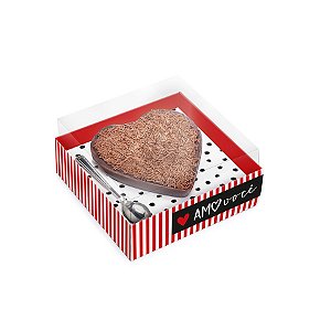 Caixa Meio Ovo Coração 250g - Tanto Amor - 06 Unidades - Cromus