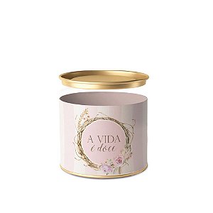 Lata para Bombons 7x10cm - Coelha Serena - 01 Unidade - Cromus Páscoa -