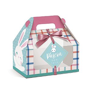 Caixa Maleta Kids com Visor Coelhinhos - 10 Unidades - Cromus Páscoa - Rizzo