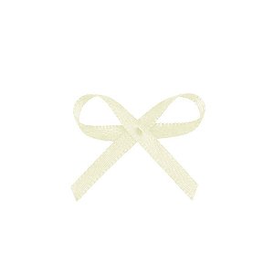 Lacinho Creme "Off-white" Tipo Mosquitinho - Pct c/ 100 peças - Laços Marcela - Rizzo