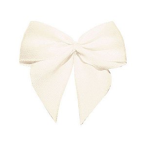 Lacinho Creme "off-white" Tipo Gravatão - Pct c/ 10 peças - Laços Marcela - Rizzo