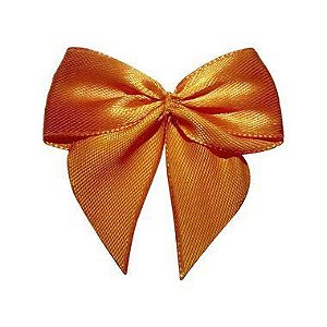 Lacinho Laranja Tipo Gravatão - Pct c/ 10 peças - Laços Marcela - Rizzo