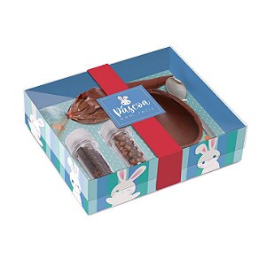 Caixa Kit Confeiteiro Coelhinhos Azul 100g - Cromus Páscoa - Rizzo