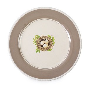 Prato Raso - Collection Natural Páscoa -  Bege/Branco - 01 unidade - Cromus - Rizzo