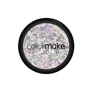 Glitter Shine Coracao Prata 2g - 1 unidade - ColorMake - Rizzo Balões