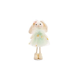 Coelho em Pé com Vestido Verde - 01 Unidade - Cromus -