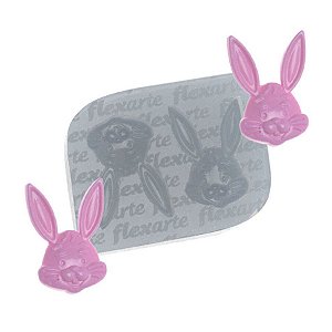 Molde de Silicone para Fins Alimentícios Coelhos - Ref 718 - 1 unidade - Flexarte  - Rizzo