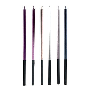 Vela Palito Gigante Colorida Metalizada 15 cm - 1 unidade Pct. c/ 6 unidades - Rizzo