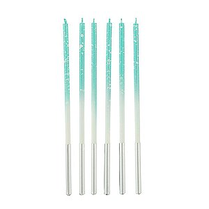 Vela Palito Gigante Dégradé Azul Candy 15 cm - 1 unidade Pct. c/ 6 unidades - Rizzo
