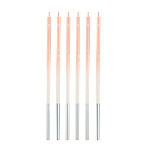 Vela Palito Gigante Dégradé Rosa Candy 15 cm - 1 unidade Pct. c/ 6 unidades - Rizzo