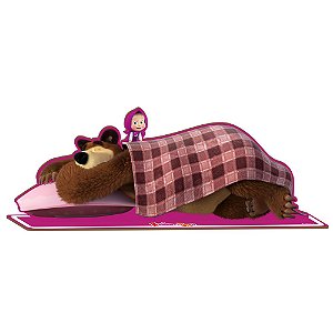 Enfeite MDF de Mesa Masha e o Urso - 1 Unidade - Festcolor - Rizzo.