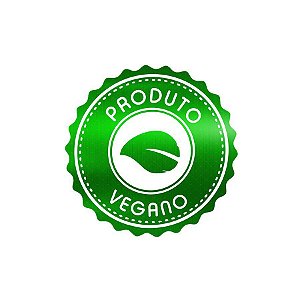 Adesivo "Produto Vegano" - Hot Stamping - Verde Metálico - 1 unidade Pct. c/ 50 unds. - Stickr - Rizzo