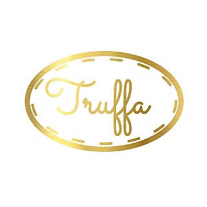 Adesivo "Truffa" - Hot Stamping - Dourado - 1 unidade Pct. c/ 100 unds. - Stickr - Rizzo