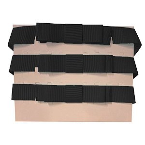 Laço Chanel Duplo Preto- 3 Unidades - 73cm - Fitas Progresso - Rizzo