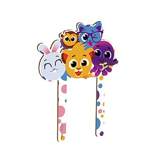 Topo Para Bolo MDF Bolofofos - 1 unidade - Festcolor - Rizzo.