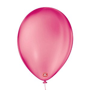 Balão de Festa Látex Cristal - Fucsia - Balões São Roque - Rizzo