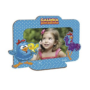Porta Foto MDF Galinha Pintadinha - 1 Unidade - Festcolor - Rizzo