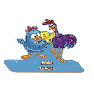 Personagem M MDF Trio Galinha Pintadinha - 1 Unidade - Festcolor - Rizzo