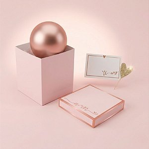 Caixa "Pop Me" Romântico Rose Gold - 1 unidade - Cromus - Rizzo