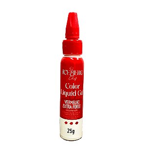 Corante Liquid Gel Vermelho  Extra Forte - 25g - Iceberg Chef