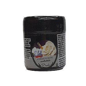 Corante em Pó Aveludado Preto - 1 Unidade - 5g - Iceberg -