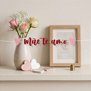 Faixa Decorativa Mãe Te Amo- 1 Unidade - Cromus - Rizzo Balões