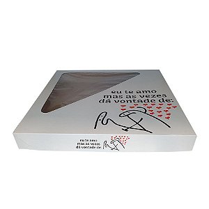 Caixa para Doces com Visor Flor "Eu te amo Mas da Vontade de" - 1 unidade - Packaging Works - Rizzo