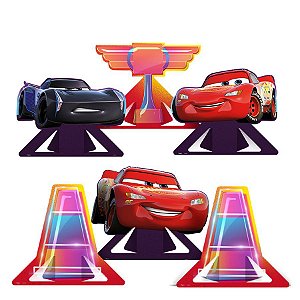 Decoração de Mesa em Papel Cartão - Disney Carros - 1 unidade - Regina Festas - Rizzo
