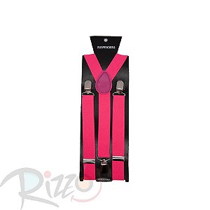 Adereço de Carnaval - Suspensório - Rosa Neon - Mod:6975 - 01 unidade - Rizzo