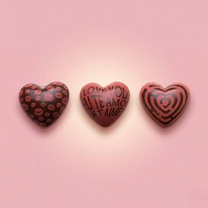 Blister Decorado com Transfer Para Chocolate - Coração - Eu Te Amo / Love - BL0014 - 01 Unidade - Stalden - Rizzo