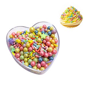 Mini Confeito - Sprinkles Encanto - 60 gramas - Abelha Confeiteira - Rizzo