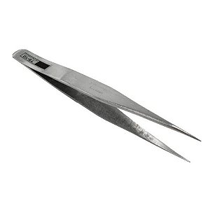 Pinça Metálica Profissional Fina de Aço - 1 unidade - Rizzo