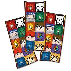 Adesivo Quadrado para Lembrancinha Festa Harry Potter Kids - 30 unidades - Festcolor