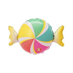 Balão Microfoil Balinha 3D- 1 unidade - 49cm (19'') - Balões São Roque - Rizzo