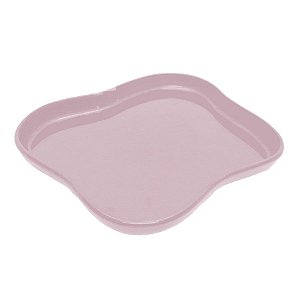 Bandeja Orgânica  - 18x14,5 cm -   Rosa Claro - 1 unidade - Só Boleiras - Rizzo