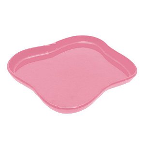 Bandeja Orgânica  - 18x14,5 cm -   Rosa - 1 unidade - Só Boleiras - Rizzo