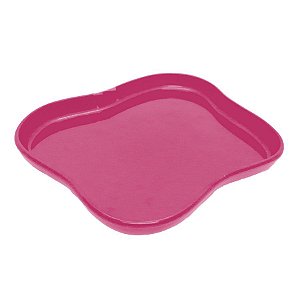 Bandeja Orgânica  - 18x14,5 cm -   Pink - 1 unidade - Só Boleiras - Rizzo