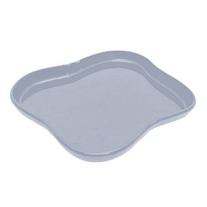 Bandeja Orgânica  - 18x14,5 cm -   Azul Claro Candy - 1 unidade - Só Boleiras - Rizzo