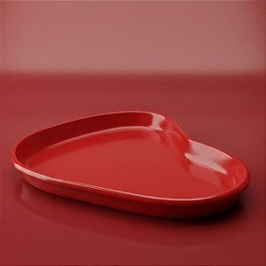 Bandeja Orgânica - 17x11 cm - Vermelho - 1 unidade - Só Boleiras - Rizzo