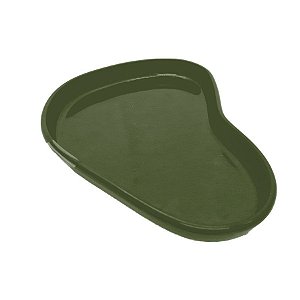 Bandeja Orgânica  - 17x11 cm -  Verde Musgo- 1 Unidade - 1 unidade - Só Boleiras - Rizzo