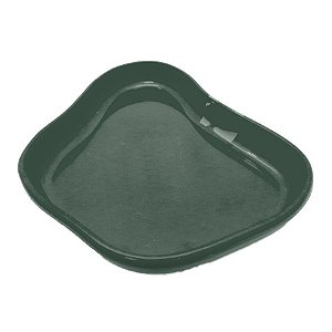 Bandeja Orgânica  - 13x10cm -  Verde Musgo - 1 unidade - Só Boleiras - Rizzo