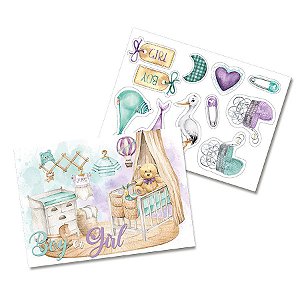 Kit Decorativo - Chá Revelação Especial - 1 unidade - Festcolor - Rizzo