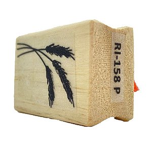 Carimbo de Madeira Artesanal - Trigo - Cod.RI-158 - Rizzo - 1 unidade - Rizzo