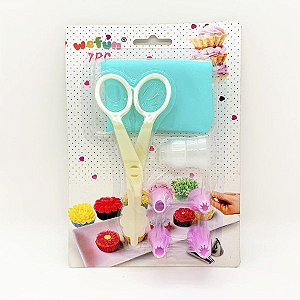Kit Bico de Confeitar e Tesourinha - 1 unidade - Rizzo Balões