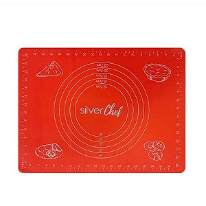 Tapete De Silicone - FT276 - 1 unidade - Silver Plastic - Rizzo