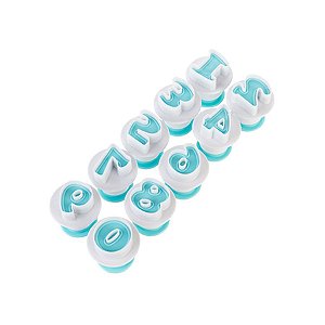 Marcador Ejetor Numeros - FT257 - 1 unidade - Silver Plastic - Rizzo