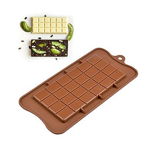 Molde De Silicone Chocolate - Barra de Chocolate - FT147 - 1 unidade - Silver Plastic - Rizzo