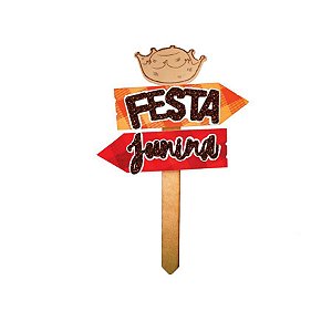 Mini Placa Jardim Festa Junina - 1 unidade - Grintoy - Rizzo