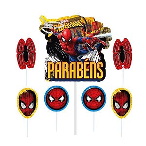 Topo de Bolo - Homem Aranha - 1 unidade - Disney Original - Rizzo